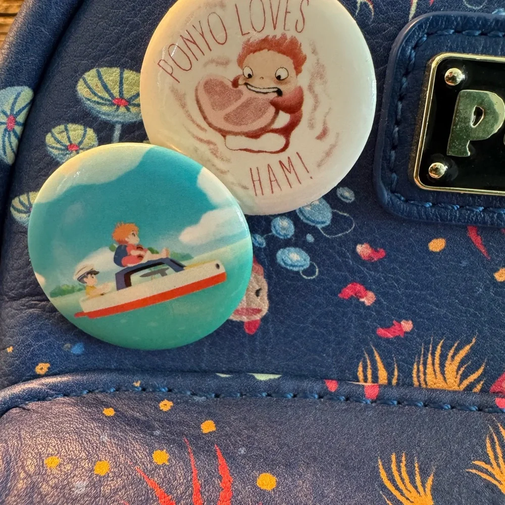 Loungefly Studio Ghibli Ponyo Mini Backpack (Wear on Straps Bag)‎ See Photos